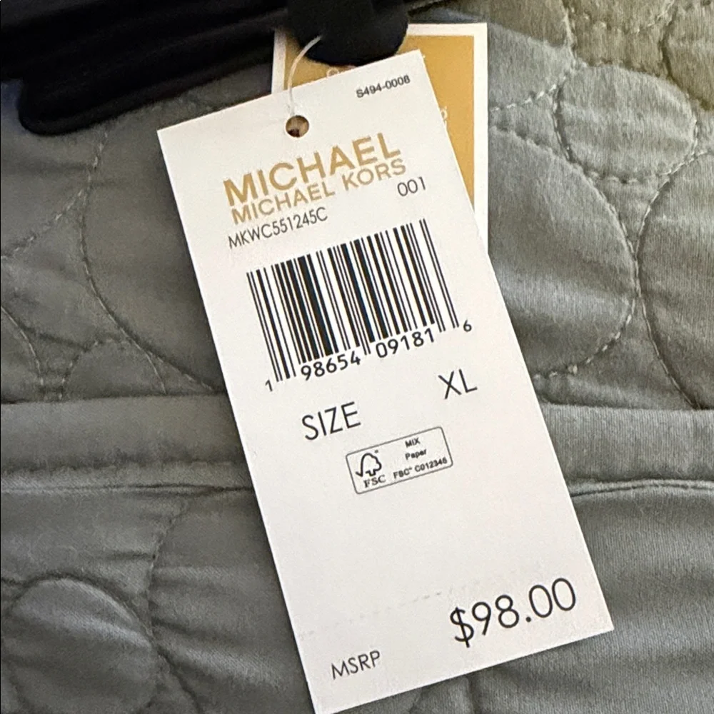 Michael Kors Black Leather Gloves with Touch Tip